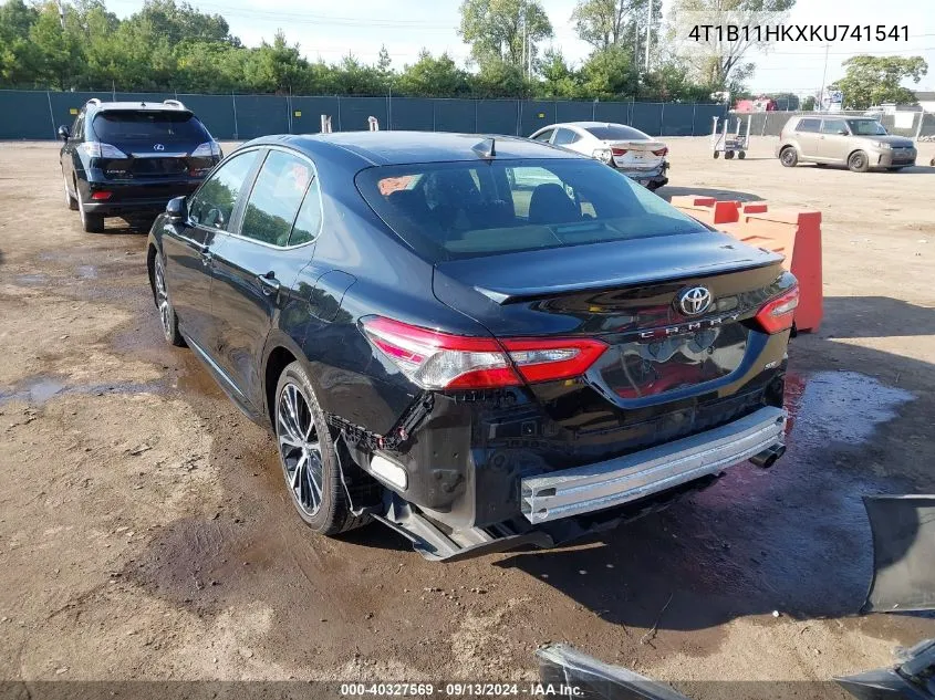 2019 Toyota Camry Se VIN: 4T1B11HKXKU741541 Lot: 40327569