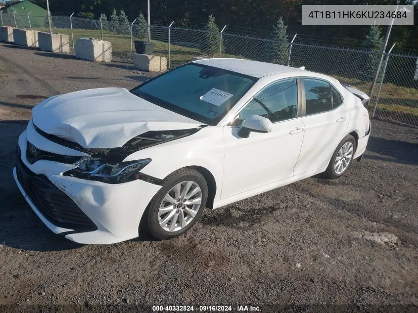 4T1B11HK6KU234684 2019 Toyota Camry L/Le/Xle/Se/Xse