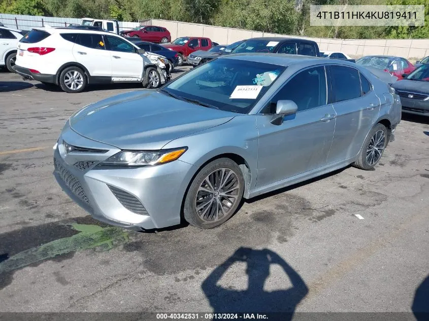 2019 Toyota Camry L/Le/Xle/Se/Xse VIN: 4T1B11HK4KU819411 Lot: 40342531