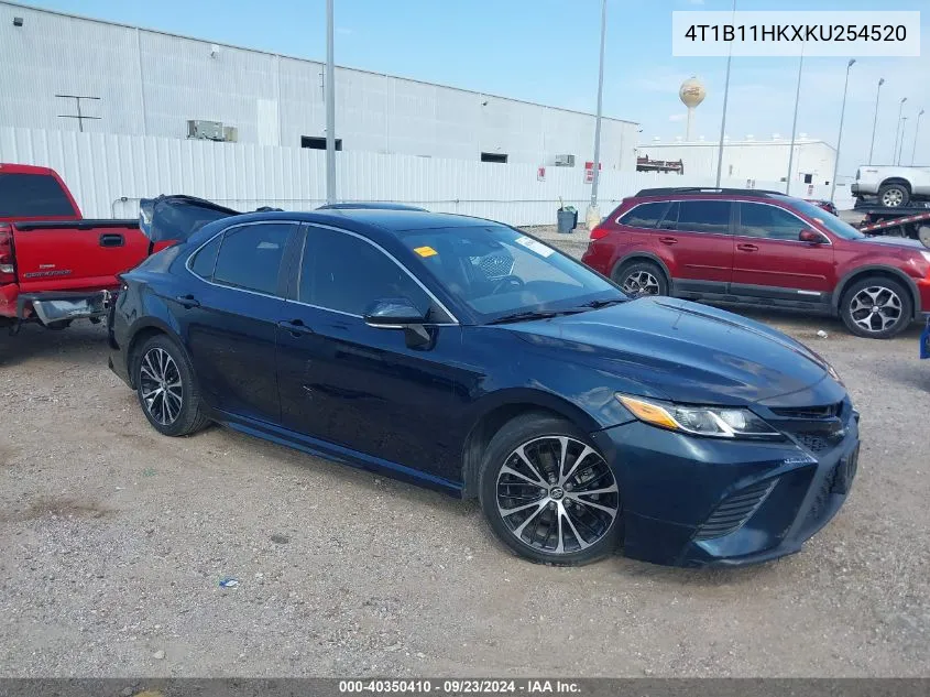 2019 Toyota Camry Se VIN: 4T1B11HKXKU254520 Lot: 40350410