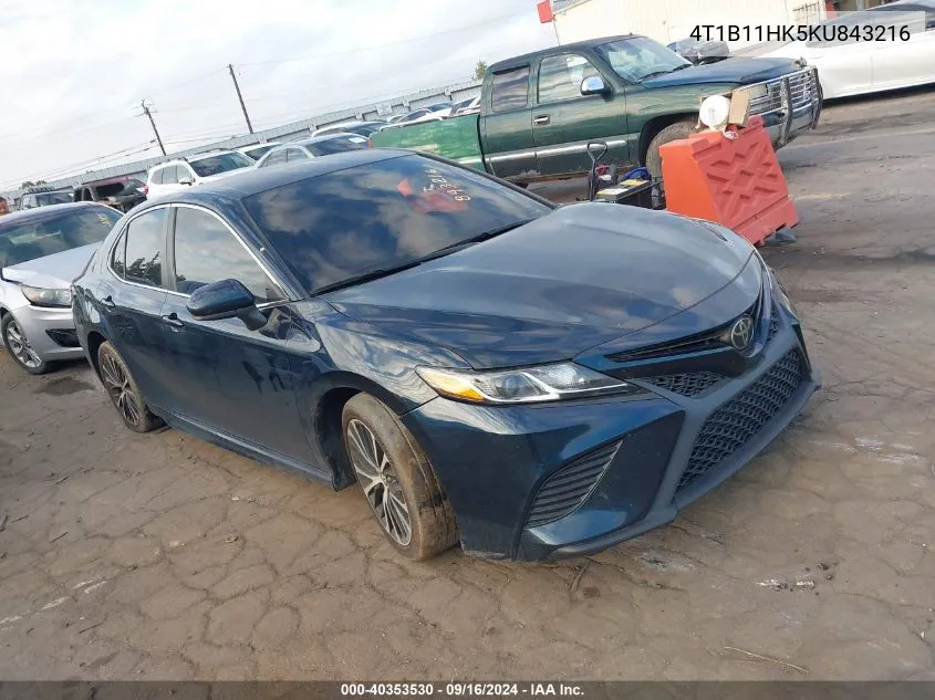 2019 Toyota Camry L/Le/Xle/Se/Xse VIN: 4T1B11HK5KU843216 Lot: 40353530