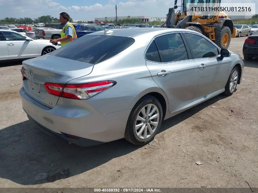 4T1B11HK5KU812516 2019 Toyota Camry Le