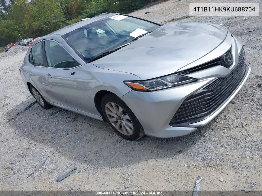 2019 Toyota Camry Le VIN: 4T1B11HK9KU688704 Lot: 40374716