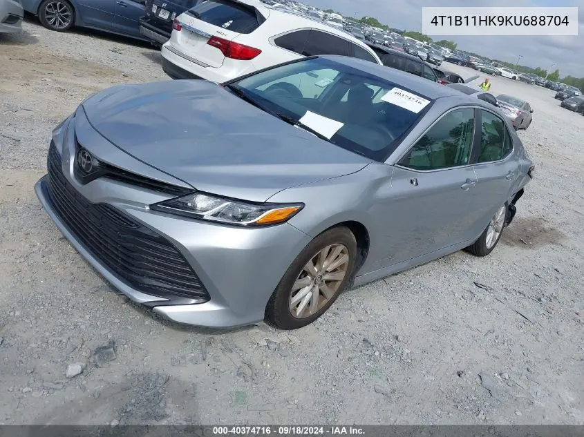 4T1B11HK9KU688704 2019 Toyota Camry Le