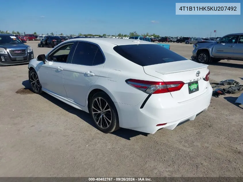 4T1B11HK5KU207492 2019 Toyota Camry Se