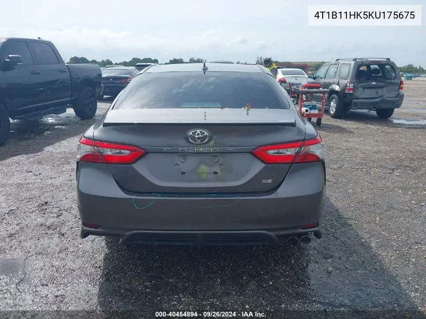 2019 Toyota Camry Se VIN: 4T1B11HK5KU175675 Lot: 40454894