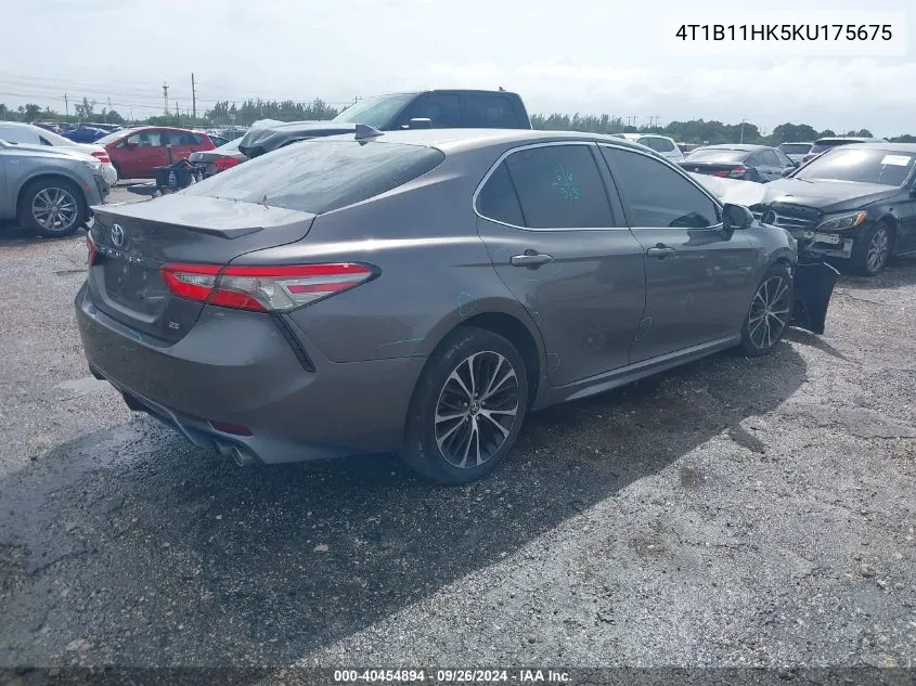 4T1B11HK5KU175675 2019 Toyota Camry Se