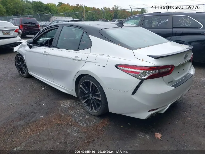 2019 Toyota Camry Xse VIN: 4T1B61HK6KU159776 Lot: 40455440