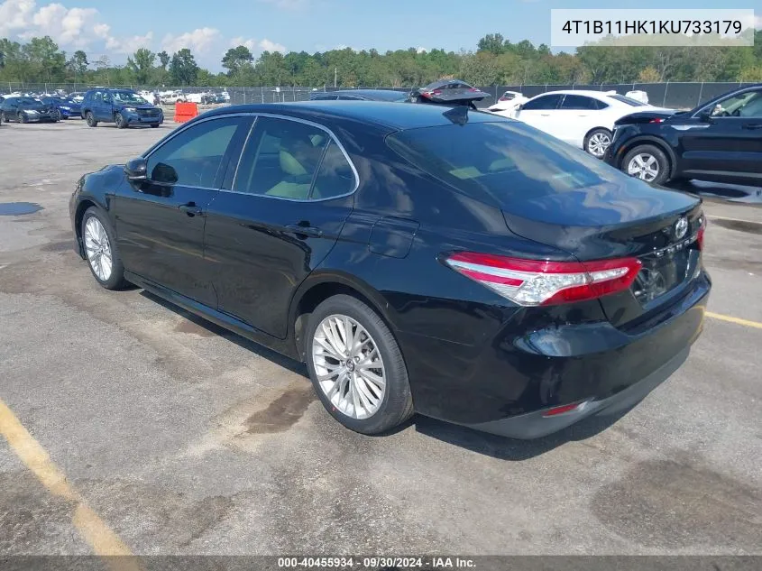 4T1B11HK1KU733179 2019 Toyota Camry Xle