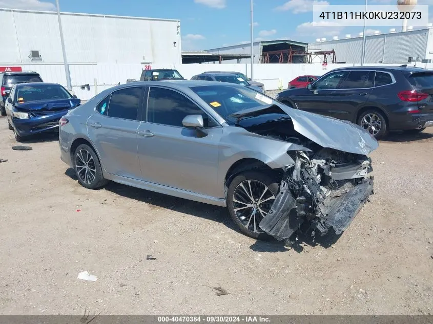 4T1B11HK0KU232073 2019 Toyota Camry Se