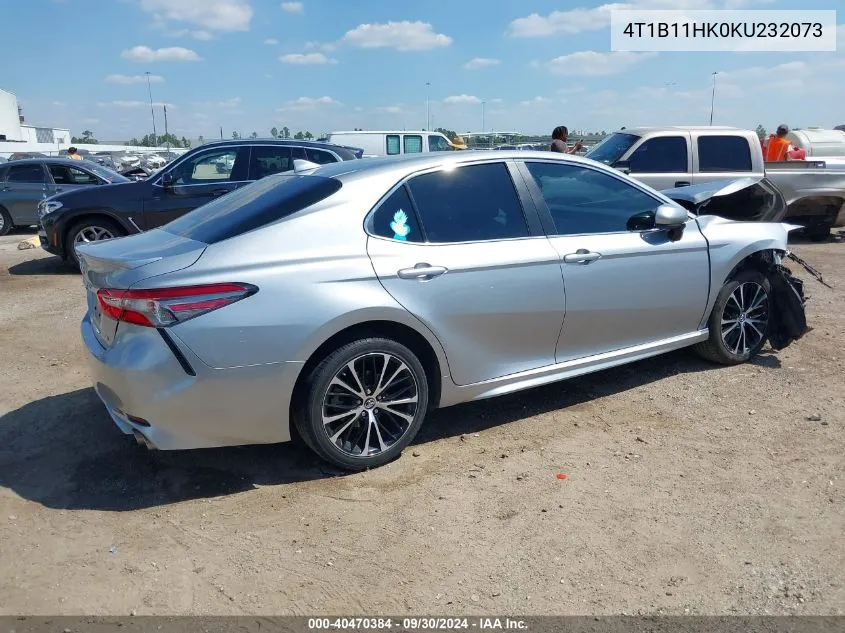 4T1B11HK0KU232073 2019 Toyota Camry Se