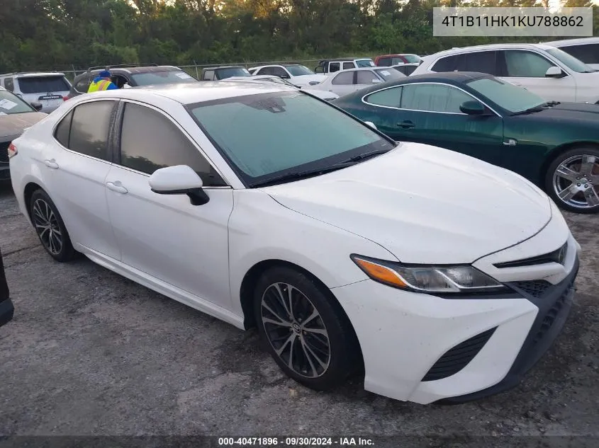 2019 Toyota Camry L/Le/Xle/Se/Xse VIN: 4T1B11HK1KU788862 Lot: 40471896