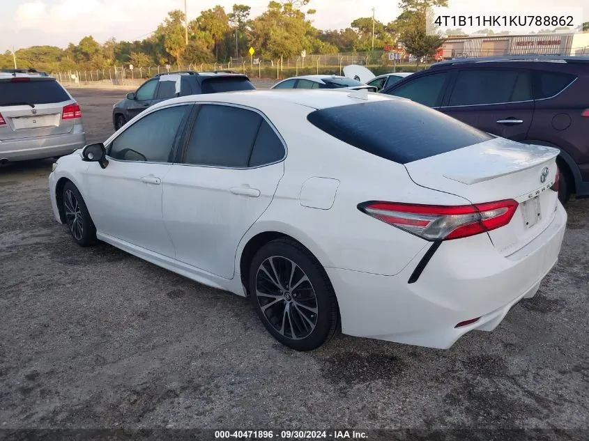 4T1B11HK1KU788862 2019 Toyota Camry L/Le/Xle/Se/Xse