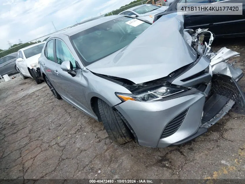 2019 Toyota Camry L/Le/Xle/Se/Xse VIN: 4T1B11HK4KU177420 Lot: 40472493