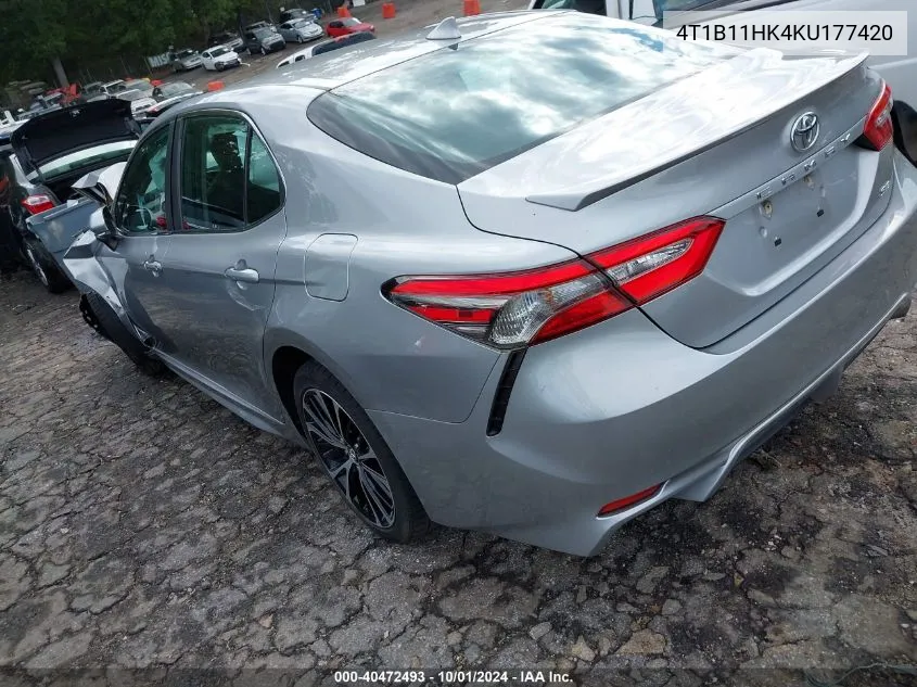 2019 Toyota Camry L/Le/Xle/Se/Xse VIN: 4T1B11HK4KU177420 Lot: 40472493