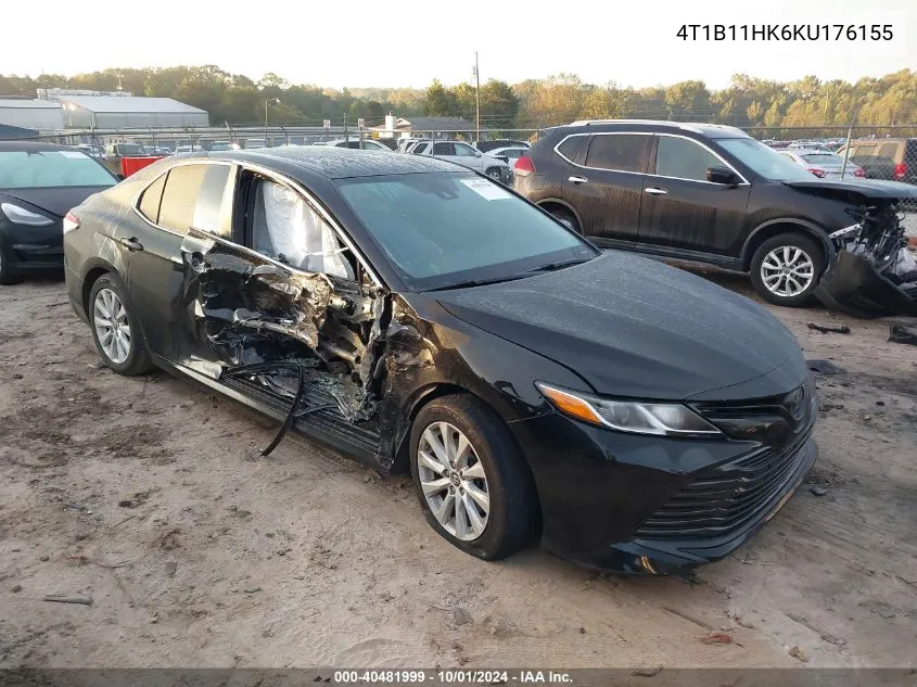 4T1B11HK6KU176155 2019 Toyota Camry L/Le/Xle/Se/Xse