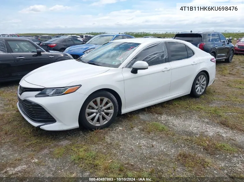 2019 Toyota Camry Le VIN: 4T1B11HK6KU698476 Lot: 40497883