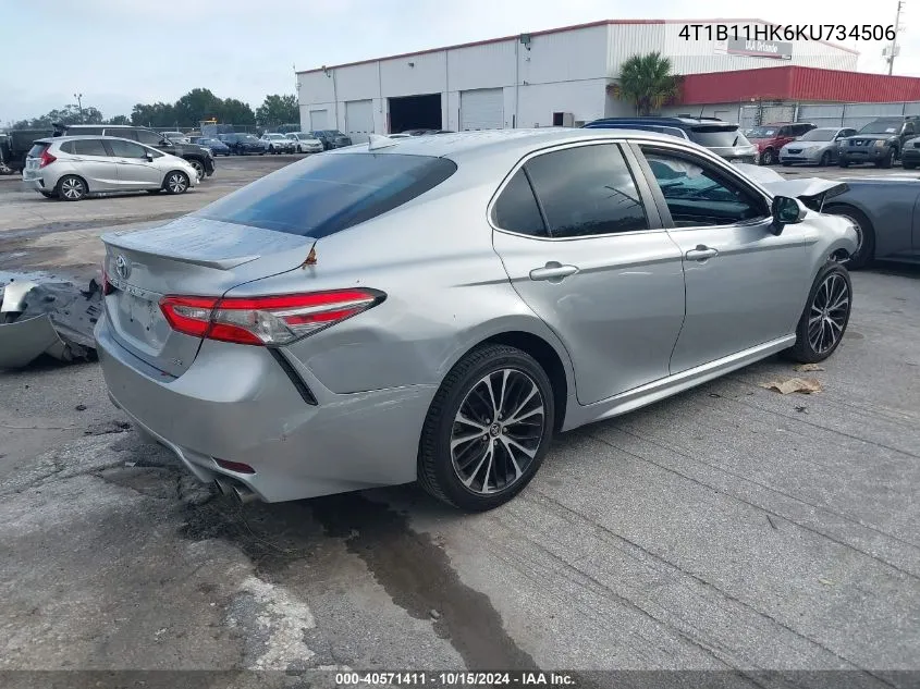 2019 Toyota Camry Se VIN: 4T1B11HK6KU734506 Lot: 40571411