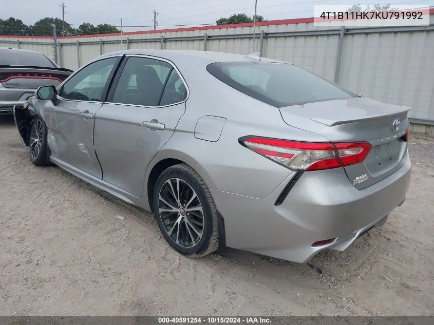 2019 Toyota Camry Se VIN: 4T1B11HK7KU791992 Lot: 40591254