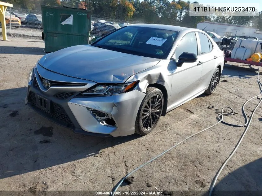 2019 Toyota Camry Se VIN: 4T1B11HK5KU253470 Lot: 40610089