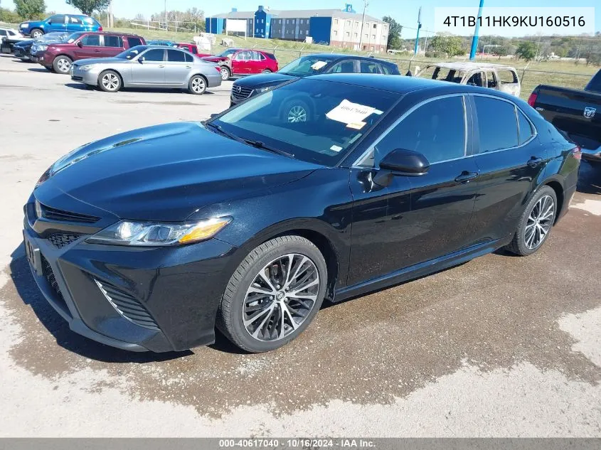 2019 Toyota Camry Se VIN: 4T1B11HK9KU160516 Lot: 40617040