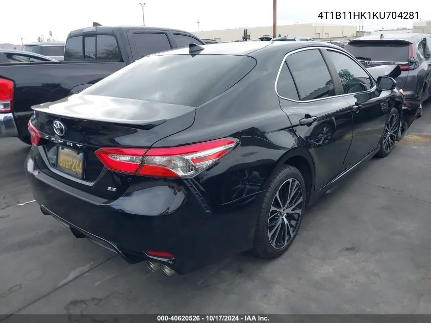 2019 Toyota Camry L/Le/Xle/Se/Xse VIN: 4T1B11HK1KU704281 Lot: 40620526