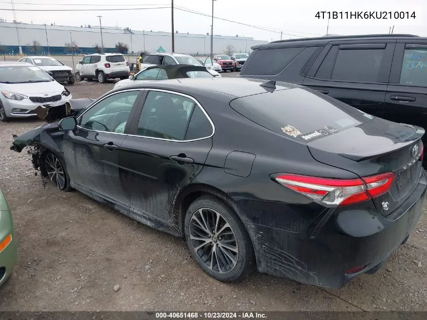 2019 Toyota Camry Se VIN: 4T1B11HK6KU210014 Lot: 40651468