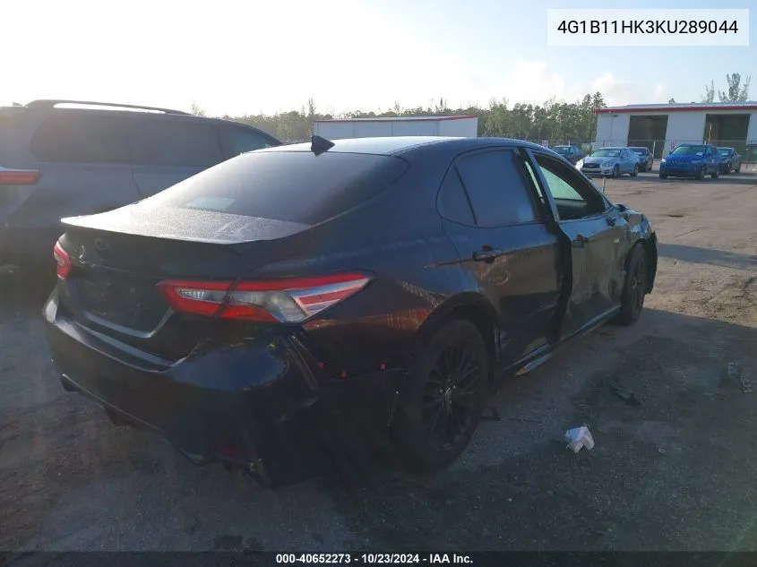 2019 Toyota Camry Se VIN: 4G1B11HK3KU289044 Lot: 40652273