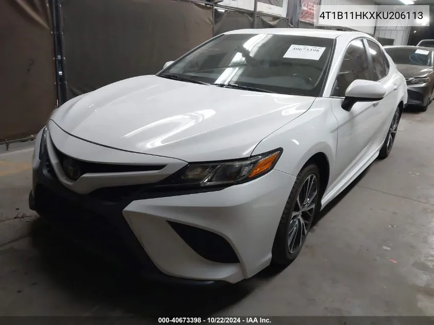 2019 Toyota Camry Se VIN: 4T1B11HKXKU206113 Lot: 40673398