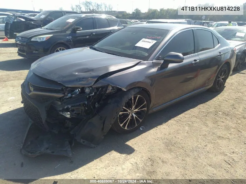 2019 Toyota Camry Se VIN: 4T1B11HKXKU814228 Lot: 40689067