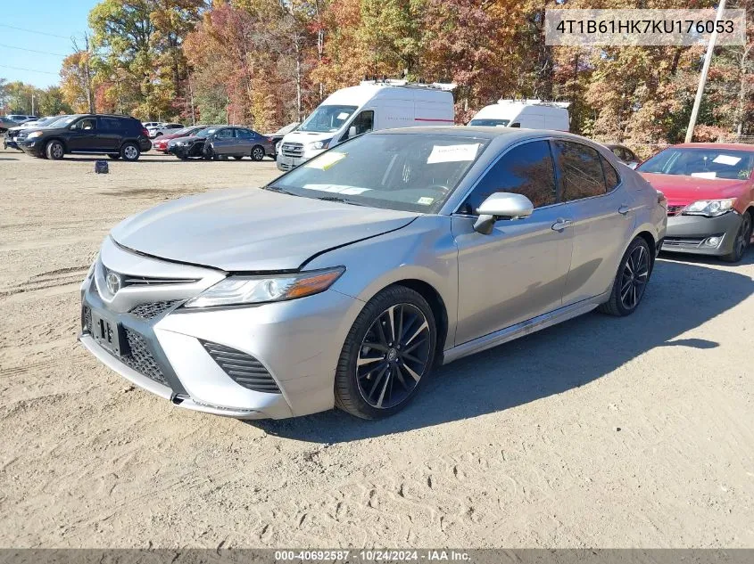 2019 Toyota Camry Xse VIN: 4T1B61HK7KU176053 Lot: 40692587