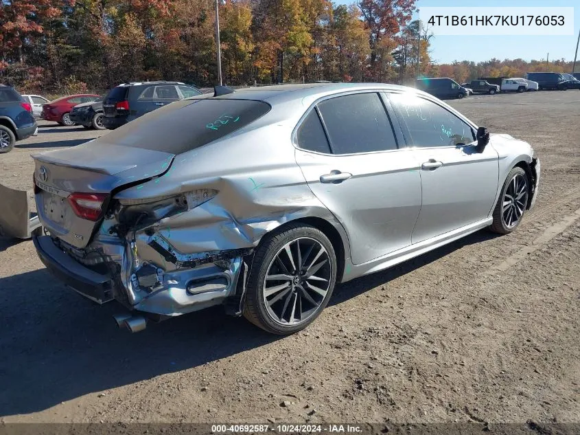 2019 Toyota Camry Xse VIN: 4T1B61HK7KU176053 Lot: 40692587