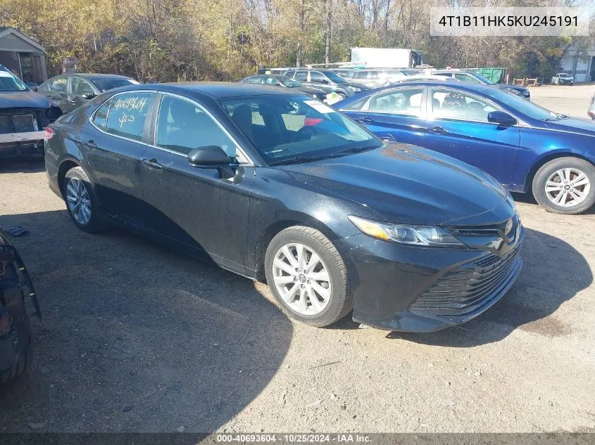 2019 Toyota Camry Le VIN: 4T1B11HK5KU245191 Lot: 40693604