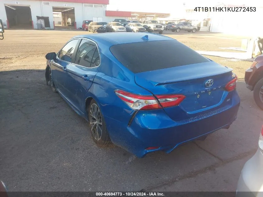 2019 Toyota Camry Se VIN: 4T1B11HK1KU272453 Lot: 40694773