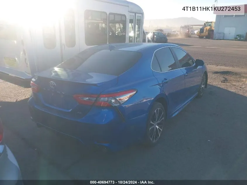 2019 Toyota Camry Se VIN: 4T1B11HK1KU272453 Lot: 40694773