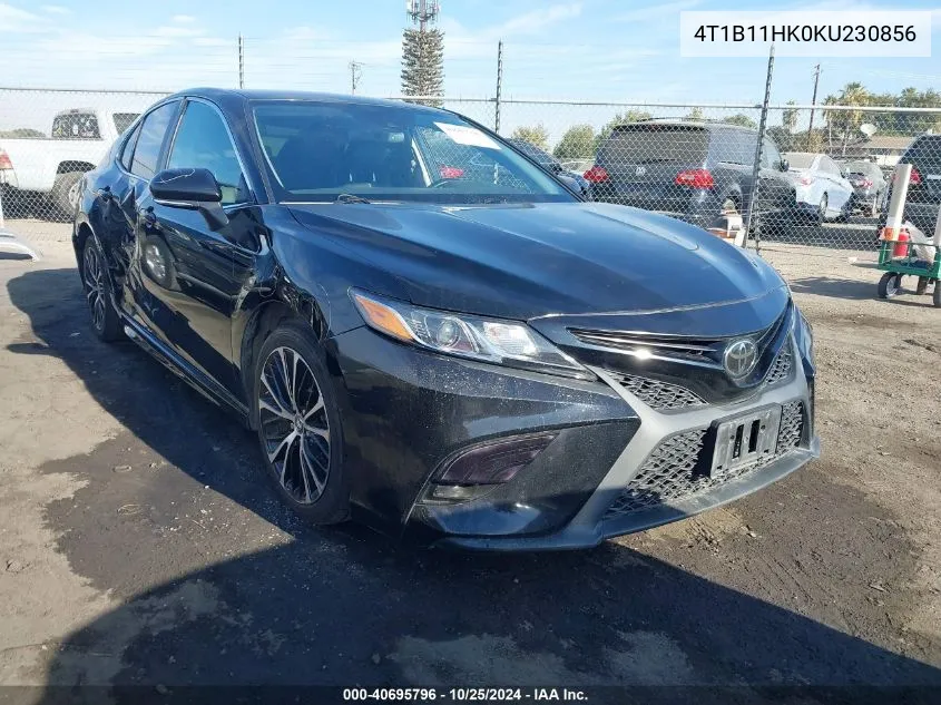 4T1B11HK0KU230856 2019 Toyota Camry Se