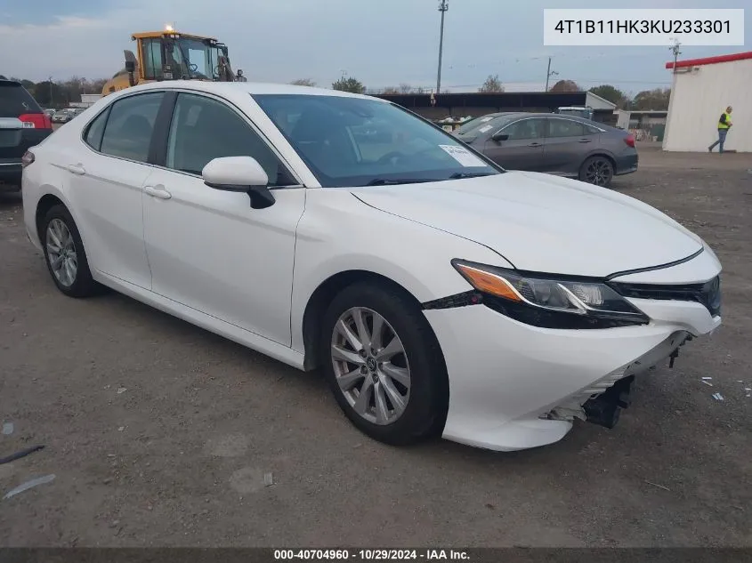 4T1B11HK3KU233301 2019 Toyota Camry Le