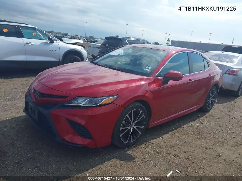 2019 Toyota Camry Se VIN: 4T1B11HKXKU191225 Lot: 40715427