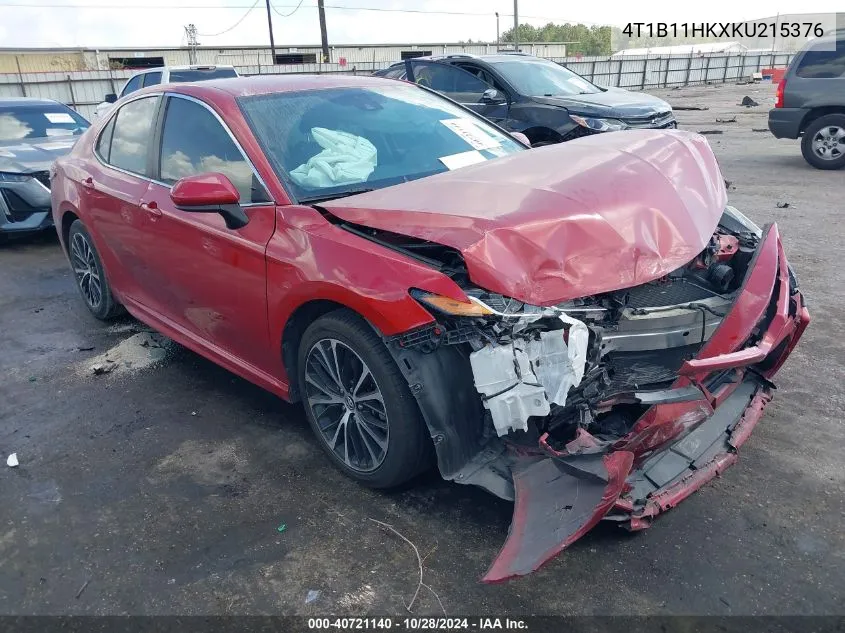 4T1B11HKXKU215376 2019 Toyota Camry Se