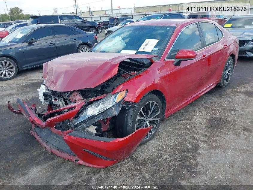 4T1B11HKXKU215376 2019 Toyota Camry Se