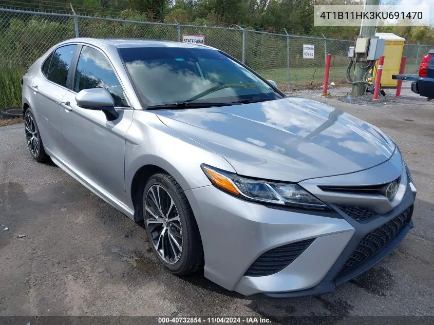 2019 Toyota Camry Se VIN: 4T1B11HK3KU691470 Lot: 40732854