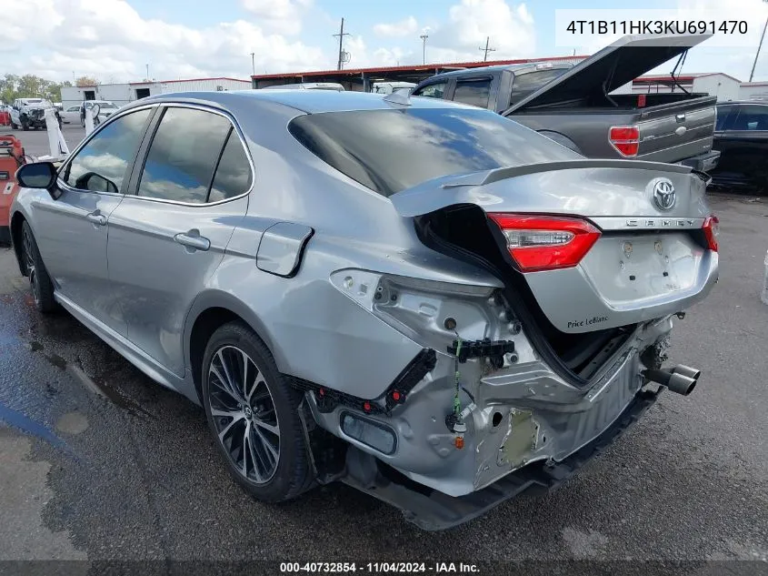 2019 Toyota Camry Se VIN: 4T1B11HK3KU691470 Lot: 40732854