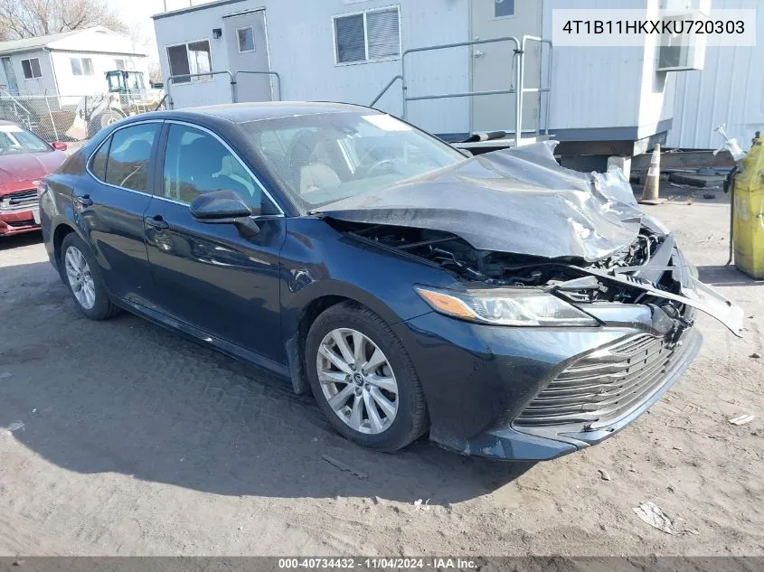 2019 Toyota Camry Le VIN: 4T1B11HKXKU720303 Lot: 40734432