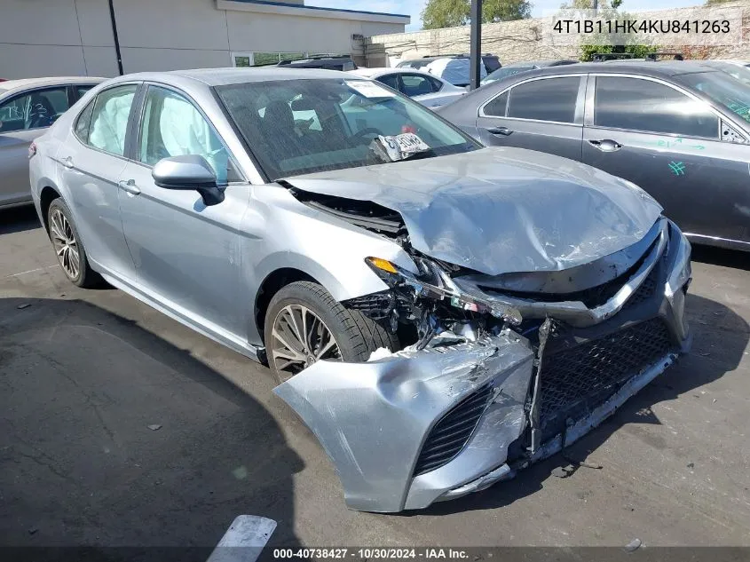 2019 Toyota Camry Se VIN: 4T1B11HK4KU841263 Lot: 40738427