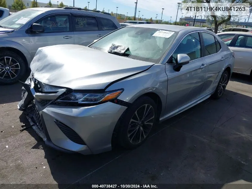 2019 Toyota Camry Se VIN: 4T1B11HK4KU841263 Lot: 40738427