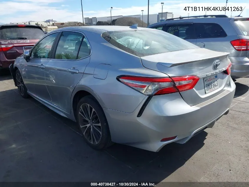 2019 Toyota Camry Se VIN: 4T1B11HK4KU841263 Lot: 40738427