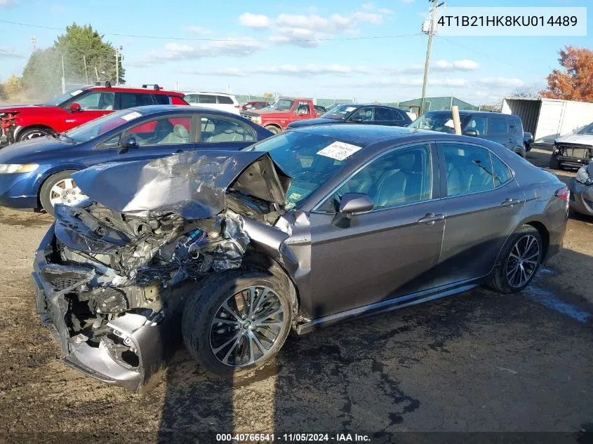 2019 Toyota Camry Hybrid Se VIN: 4T1B21HK8KU014489 Lot: 40766541