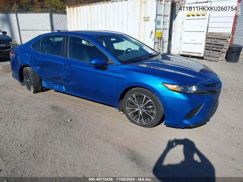 2019 Toyota Camry Se VIN: 4T1B11HKXKU260754 Lot: 40770438