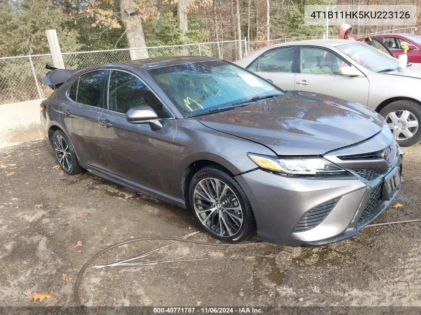 2019 Toyota Camry Se VIN: 4T1B11HK5KU223126 Lot: 40771787