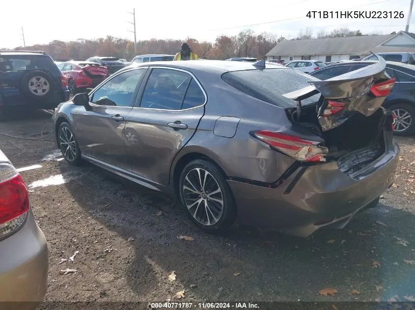 2019 Toyota Camry Se VIN: 4T1B11HK5KU223126 Lot: 40771787